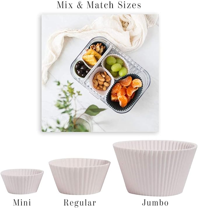 The Silicone Kitchen Reusable Silicone Baking Cup Silicone Muffin Liners - Image 4
