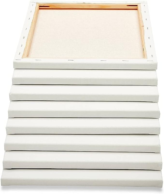 KINGART Stretched White Canvas Set – Rectangle, 11x14 Inch, Triple Gesso Primed - Image 6