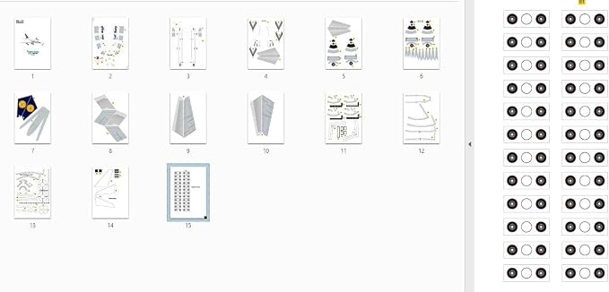 1:100 Paper A380 German Lufthansa Airlines Airplane Model Simulation Aircraft - Image 5