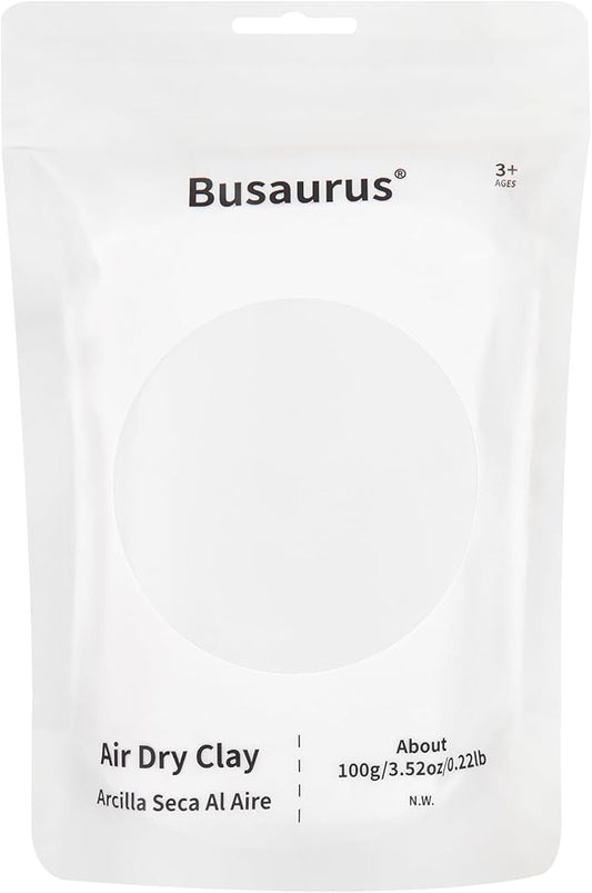100g White Air Dry Foam Clay, DIY Magic Model Clay by BusaurusToys