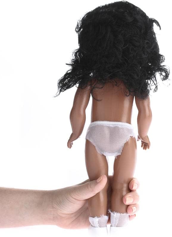 3 African American Full‑Body Dolls – 13-1/2" Plastic Craft Models - Image 5