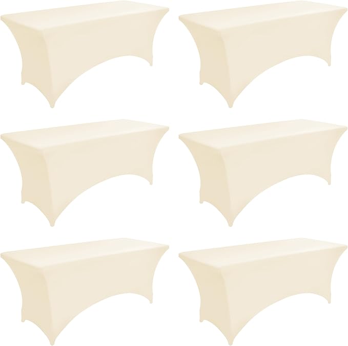 6-Pack 6ft Spandex Table Covers by Unknown