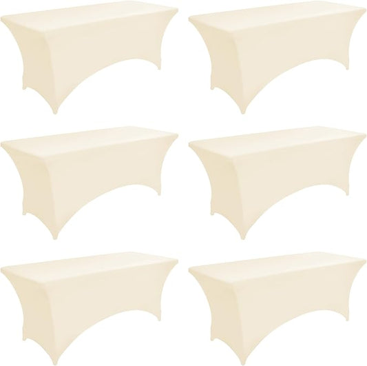6-Pack 6ft Spandex Table Covers by Unknown