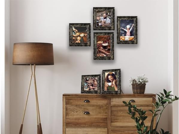 8x10 Picture Frames Set of 4- Rustic Retro Photo Frame - Image 4