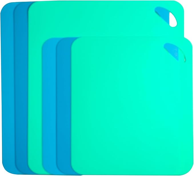 Plastic Flexible Cutting Mats for Kitchen, Cutting Board Sheet for Kitchen by Carrollar