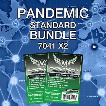 Mayday Games Pandemic Game Accessory- Standard Card Sleeve Bundle by MAYDAYGAMES