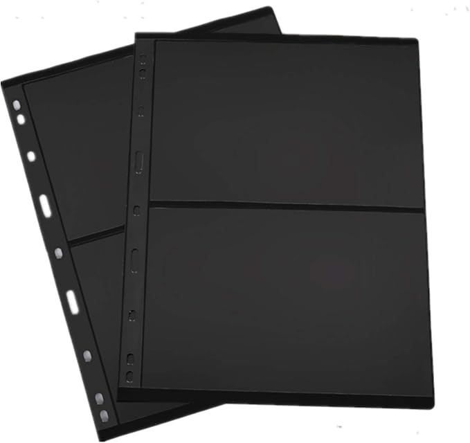 MUDOR Stamp Pages for Stamp Collection Album Binder Book, 10 Sheet 2 Row | 2 - Image 2