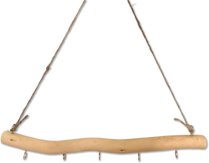 Handmade Natural Driftwood Jewelry Rack by Unknown
