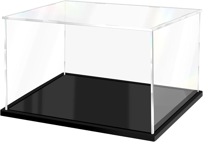 Acrylic Display Case for Collectibles Assemble Clear Display Case for Figures by XINISS