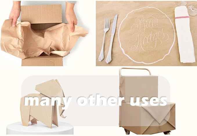 PerkHomy Lake Blue Kraft Paper Roll 48" x 1 - Image 5