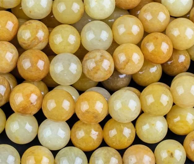 Zenkeeper 116 Pcs Yellow Jade Beads - Image 2