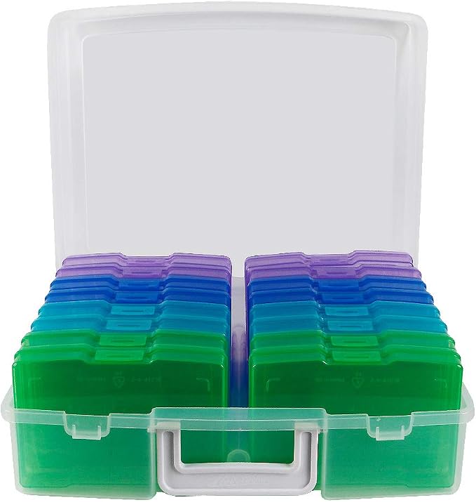 novelinks Photo Storage Box and 16 Inner 4" x 6" Photo Storage Containers | by novelinks