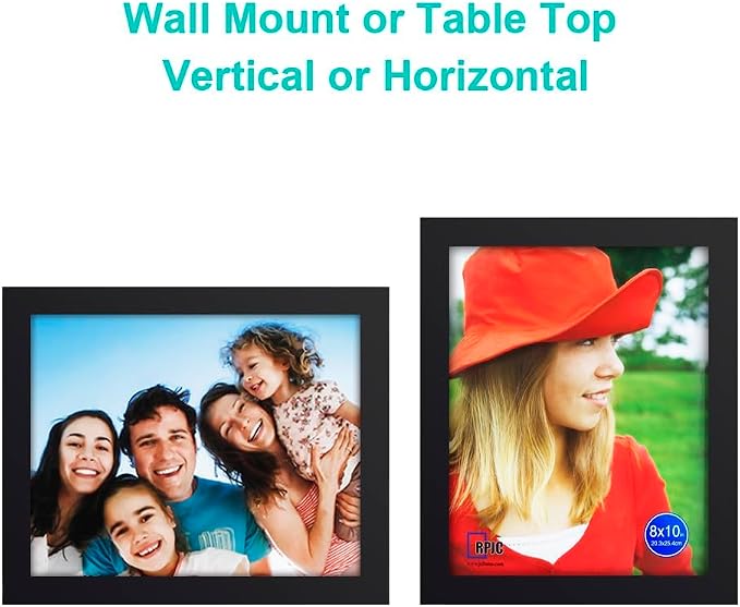 RPJC 8x10 Picture Frames Made of Solid Wood High Definition Glass - Image 5