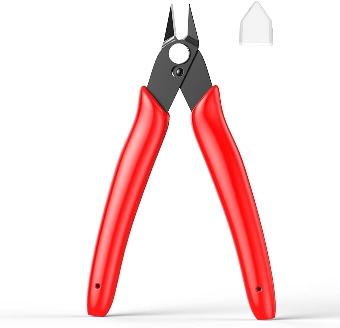 BOENFU Precision Wire Cutter Zip Tie Cutters Flush Cutters Nippers Small Side by BOENFU
