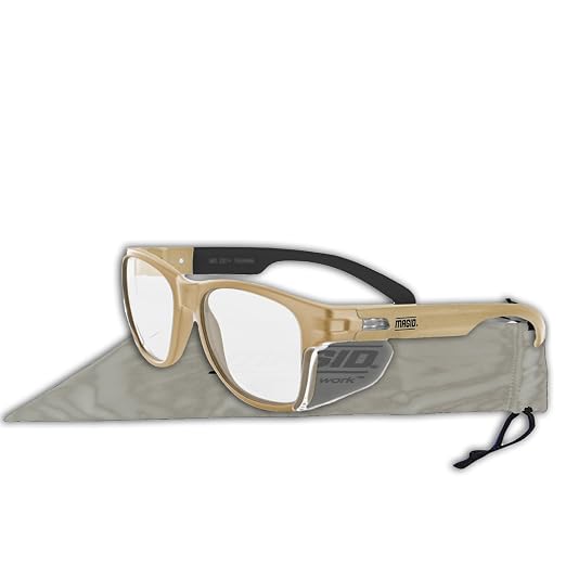 MAGID Y50 Safety Glasses for Construction | Coyote Tan Frame — 24-Pack - Image 3