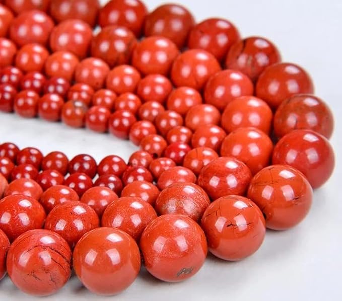 Zenkeeper 108 Pcs Red Jasper Beads - Image 2