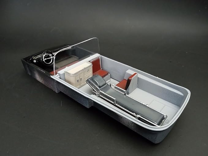 AMT 1959 Cadillac Ambulance w/Gurney 1:25 Scale Model Kit - Image 7