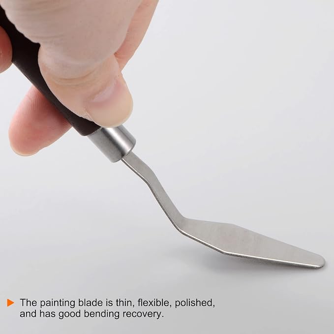 HARFINGTON 2pcs No.4 Palette Knives 15mm Width Stainless Steel Large Pointy - Image 5
