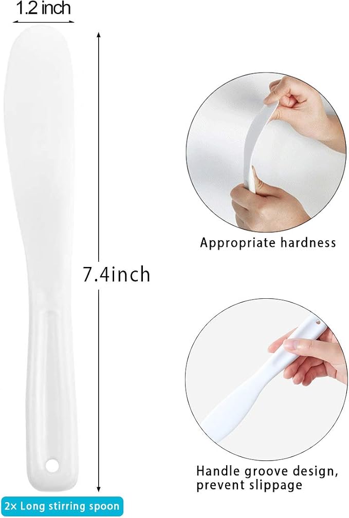 Silicone Stir Sticks Kit 16Pcs, Silicone Epoxy Brush, Silicone Stirring Tool - Image 3