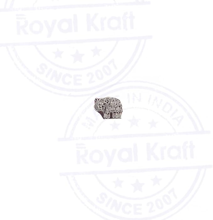 Royal Kraft Wooden Stamps DIY Fabric, Henna Printing Blocks THDtag053 - Image 2