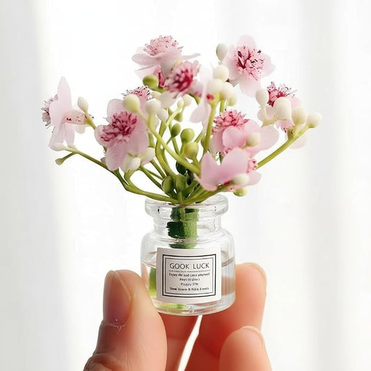 Miniature Flowers in Vase Set by SquarezhenBo