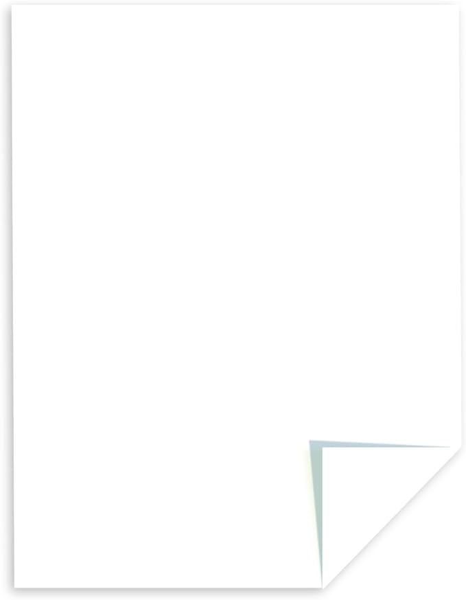 Astrobrights/Neenah Bright White Cardstock, 8.5" x 11", 65 lb/176 gsm, 75 Sheets - Image 3