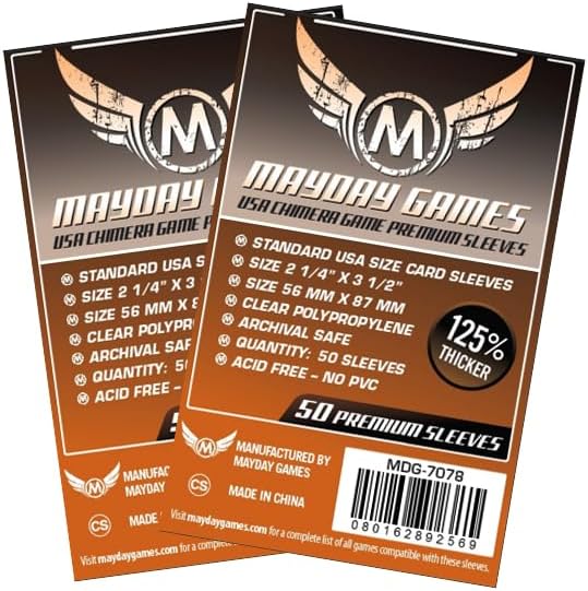Mayday Games Machines to The Sky -Premium Compatible Card Sleeve Bundle by MAYDAYGAMES