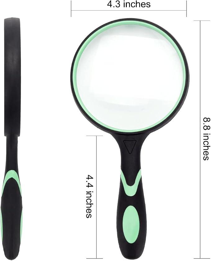 Large Magnifying Glass 5X Handheld Reading Magnifier - Image 2