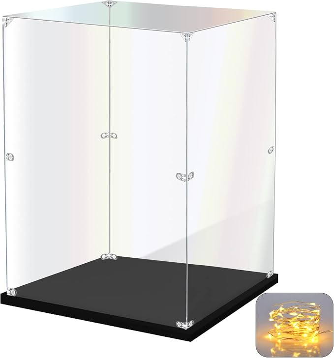 KOLIPI Acrylic Display Case for Collectibles Assemble Clear Acrylic Display Box by KOLIPI