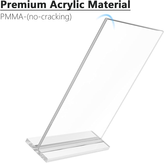 MaxGear Acrylic Sign Holder 8.5" x 11" Double Sided Menu Holder, 10 Pack | - Image 5