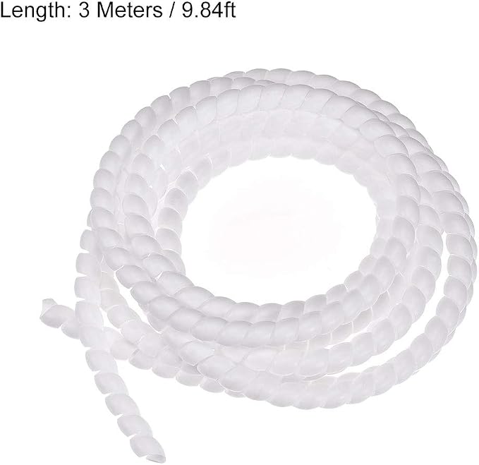 uxcell Flexible Spiral Cable Wrap Wire Cord Wraps Management Sleeve 8mm x 10mm - Image 2