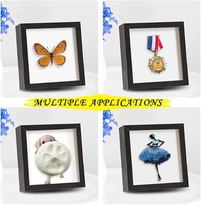 5x5 Small Shadow Box Frame Display Case, Display Case Box - Image 6