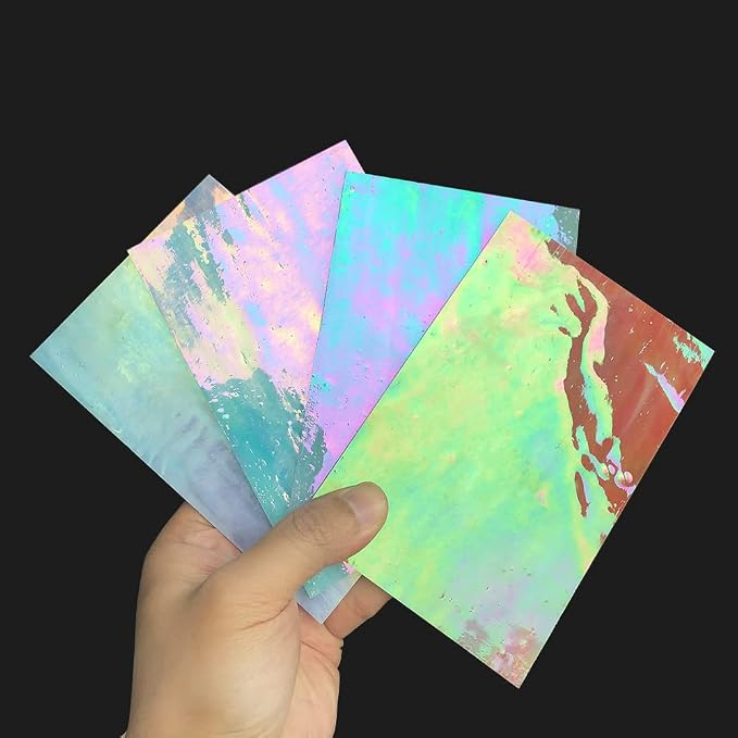 LITMIND 12 Sheets Iridescent Stained Glass Pack – 4x6 Inch Opaque & Textured - Image 6