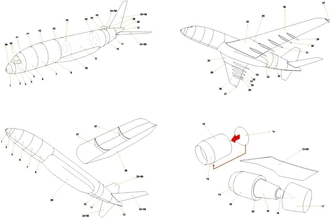 1:100 Paper A380 German Lufthansa Airlines Airplane Model Simulation Aircraft - Image 2