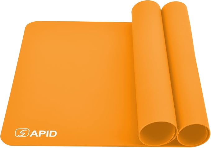 Sapid 2Pcs Thick Silicone Mat for Crafts, Nonstick Silicon Sheet for Epoxy Resin by SAPID