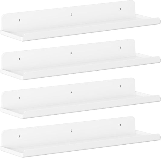 Lifewit Floating Shelves for Bathroom, Acrylic Display Shelf Wall Mounted for by Lifewit
