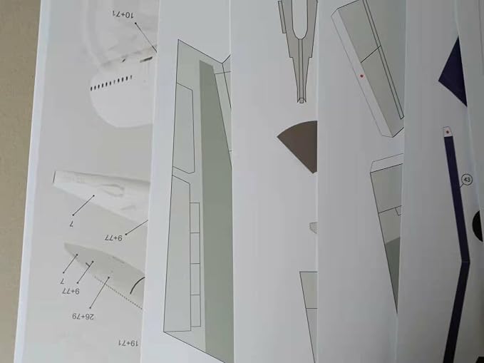 1:100 MD-11 Air Plane 3D Model Simulation Aircraft Model Aviation Paper Model - Image 8