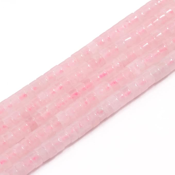150Pcs 4×2mm Natural Rose Quartz Spacer Stone Beads by Nitopupu