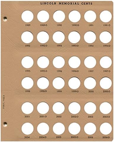 Dansco Lincoln Cents Replacement Page 1989 – 2006-D 7/3#7-7100/#3-7102 by Unknown