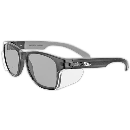 MAGID Y50 Safety Glasses for Construction | Black Frame — 144-Pack, ANSI Z87.1+ by MagidGloveSafety