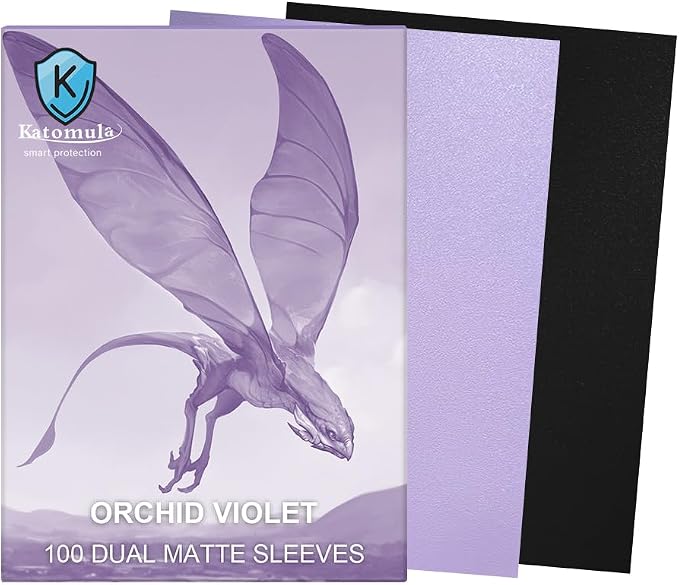 Orchid Violet Dual Matte Card Sleeves, Katomula 100PCS Card Sleeves - Image 2