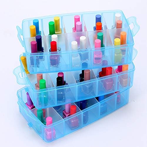 Sooyee Craft Storage Organizer, Hot Wheels Case, Sewing Box, 3-Tier Plastic - Image 3