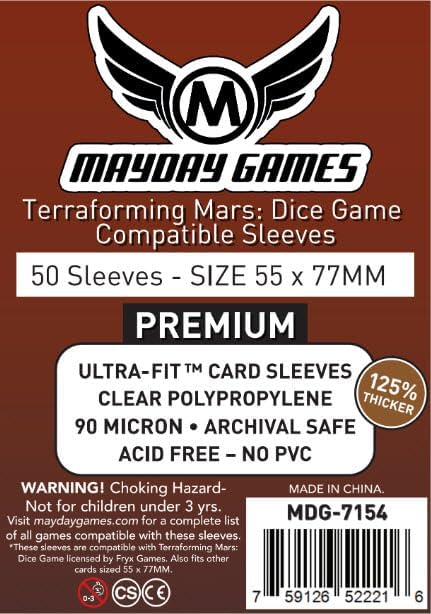 Mayday Games Terraforming Mars: The Dice Game Premium Card Sleeve Bundle - Image 2