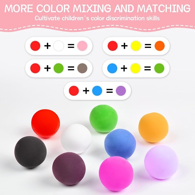 Ainiv Air Dry Clay Kit, 60 Colors DIY Model Magic Clay - Image 4