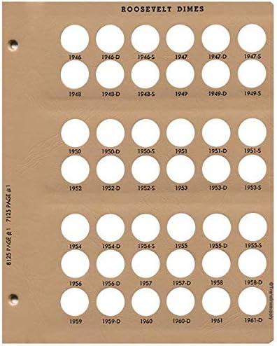 Dansco US Roosevelt Dime Coin Album 1946 - Image 2