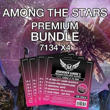 Mayday Games Among the Stars Game Accessory- Premium Card Sleeve Bundle by MAYDAYGAMES