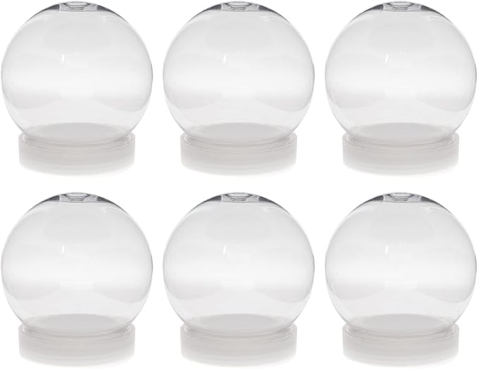 Creative Hobbies Pack of 6 4 Inch DIY Snow Globe Water Globe by CreativeHobbies