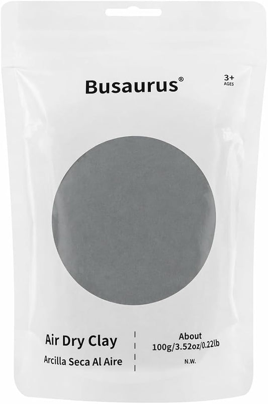 100g Gray Air Dry Foam Clay, DIY Magic Model Clay by BusaurusToys