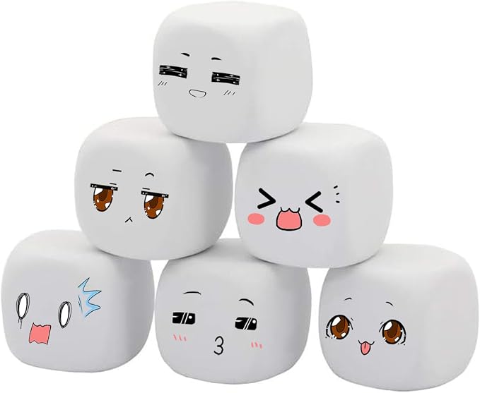 2.5 Inch White EVA Foam Dices for Kids Graffiti, Building Blocks, Creative - Image 4