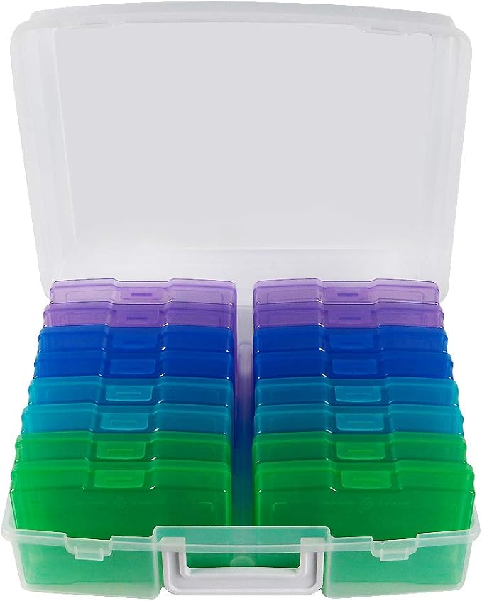 novelinks Photo Storage Box and 16 Inner 4" x 6" Photo Storage Containers | - Image 3